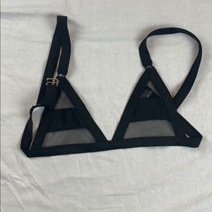 Zaful Mesh Bikini Top